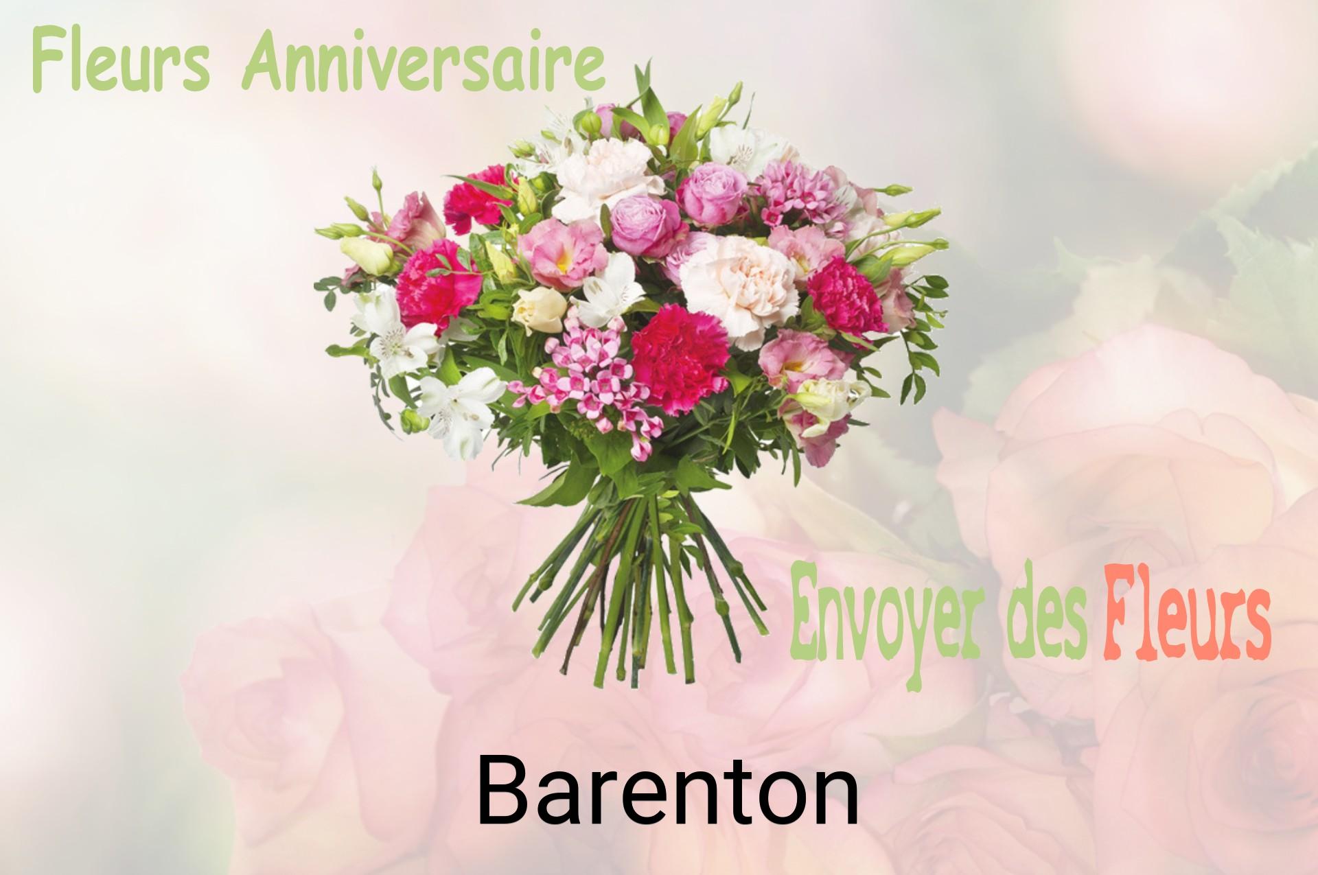 Bouquet de fleurs d’anniversaire livré à Barenton
