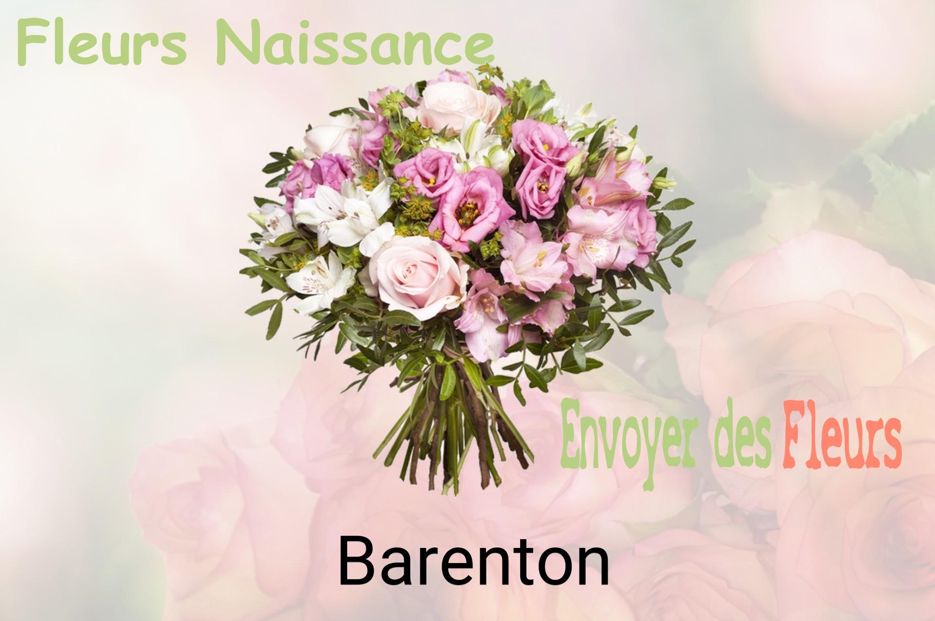 Bouquet de fleurs de naissance livré à Barenton